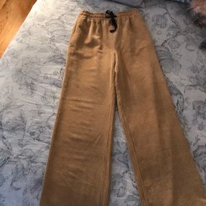 Zara camel colored wide leg pants
